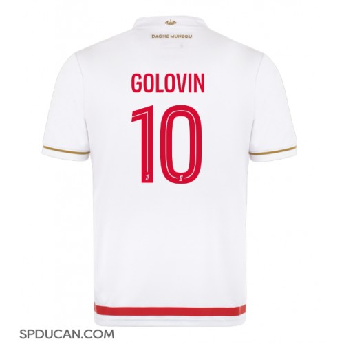 Muški Nogometni Dres AS Monaco Aleksandr Golovin #10 Domaci 2025-26 Kratak Rukav